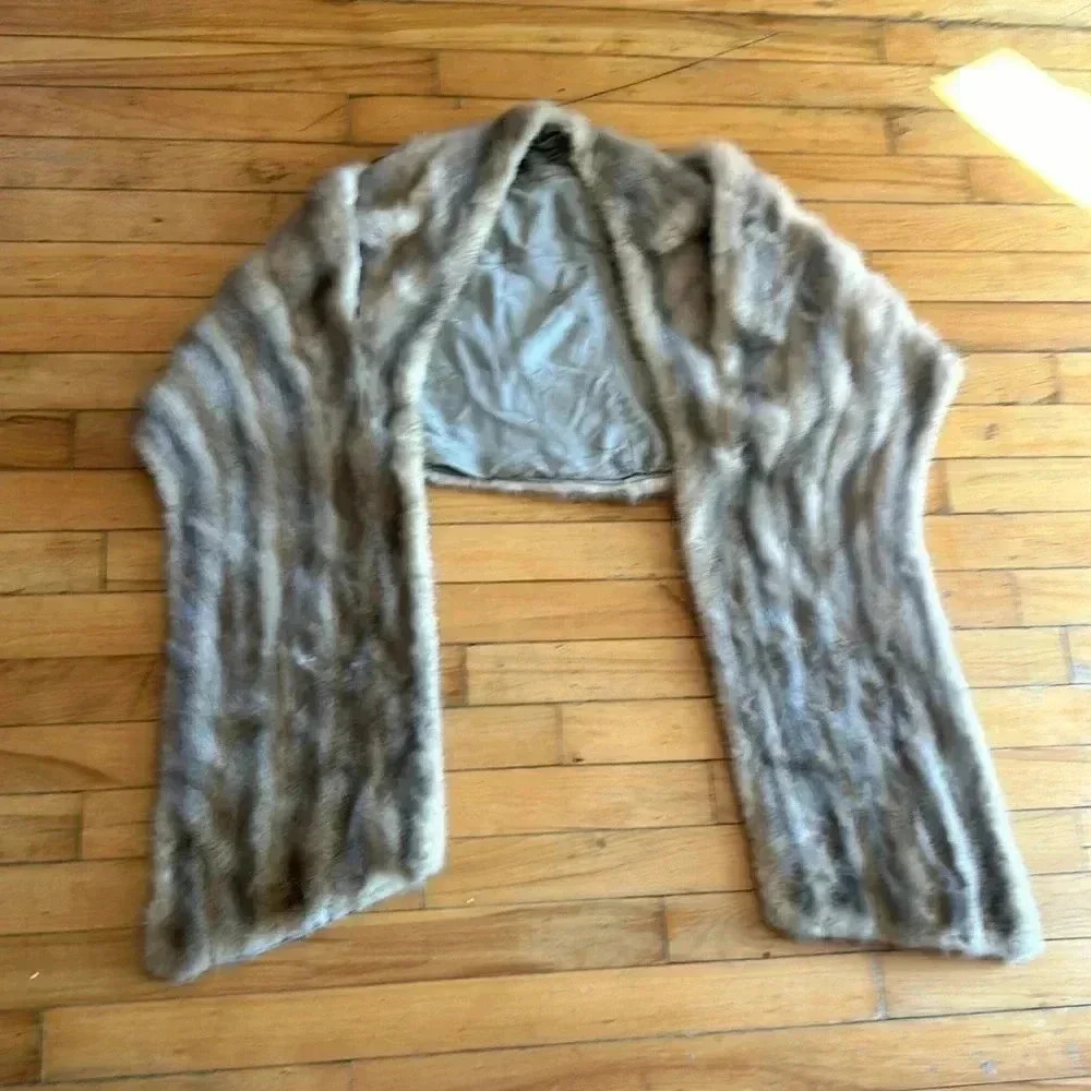 70 inches  mink stole